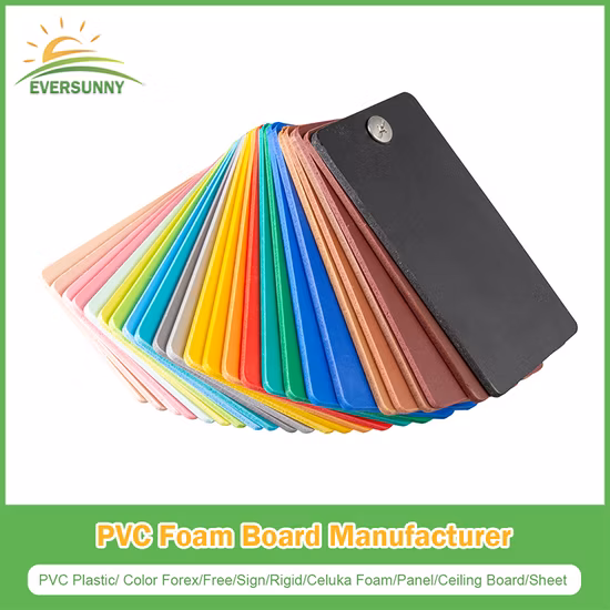 Tablero de espuma de PVC Celuka/hojas de espuma de pared