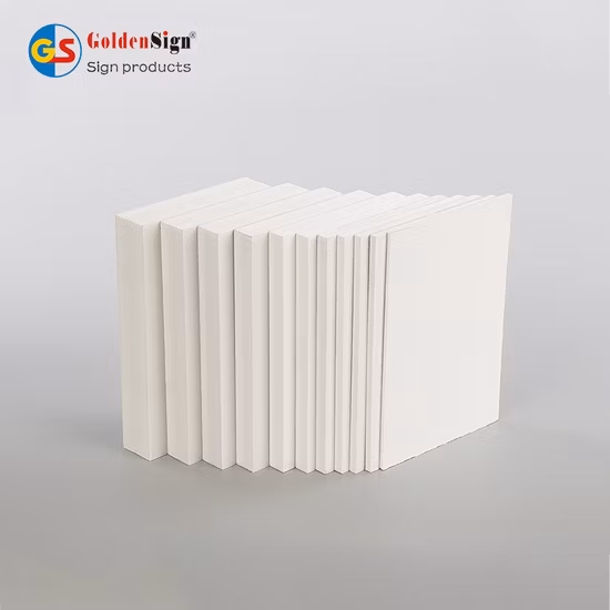 Letrero publicitario Tablero de espuma de PVC blanco gris verde