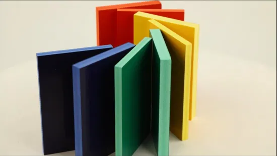 Tablero de espuma de PVC coloreado Co coloreado